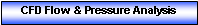 Text Box: CFD Flow & Pressure Analysis