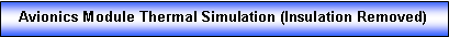 Text Box: Avionics Module Thermal Simulation (Insulation Removed)